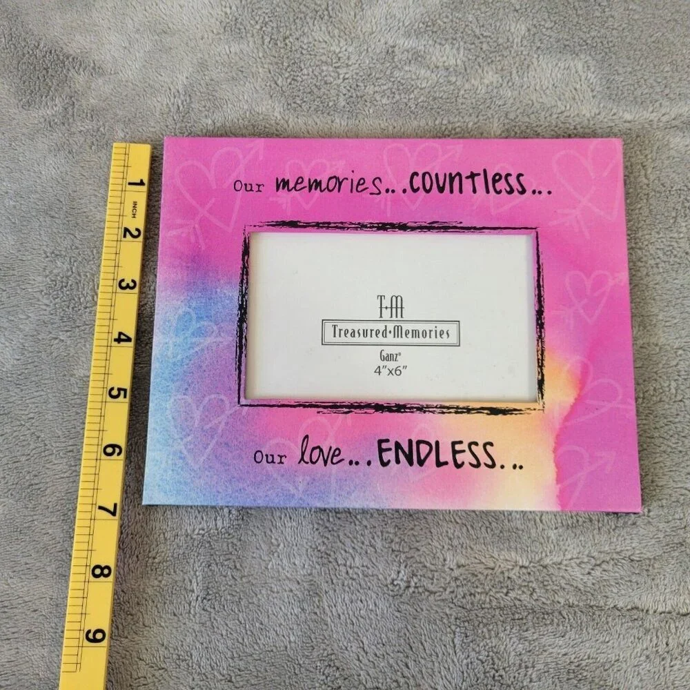 Ganz Pink Photo Frame 4x6 Small Elegant Free Standing Tabletop Picture S63E